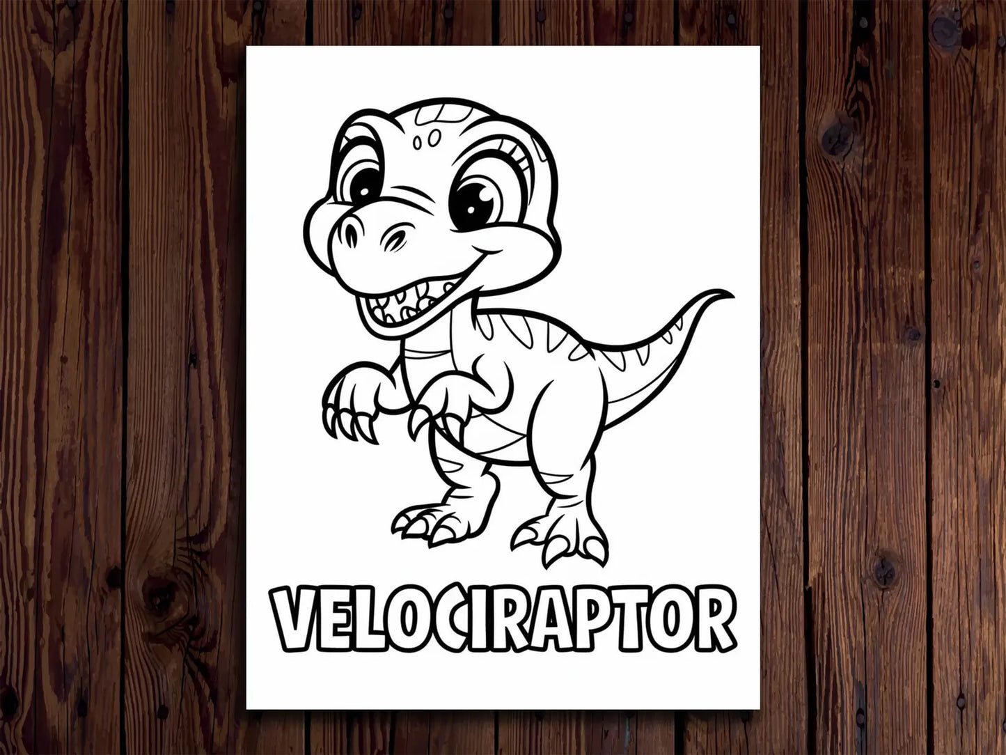 Dinosaur Coloring Pages: 16 Fun Printable Designs for Kids (Digital Download)