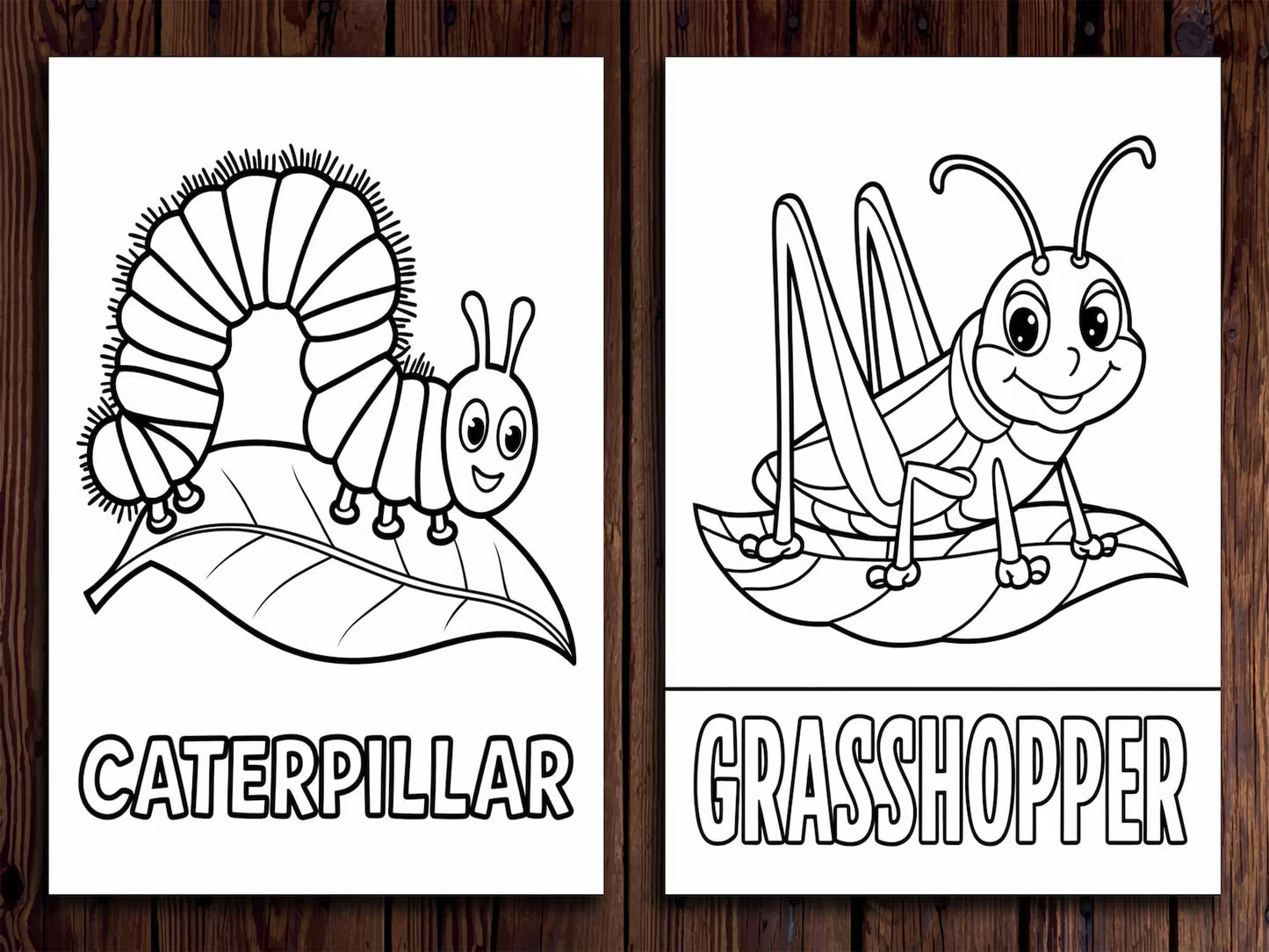 Insect Coloring Pages: 20 Fun Bug Designs for Kids (Digital Download)